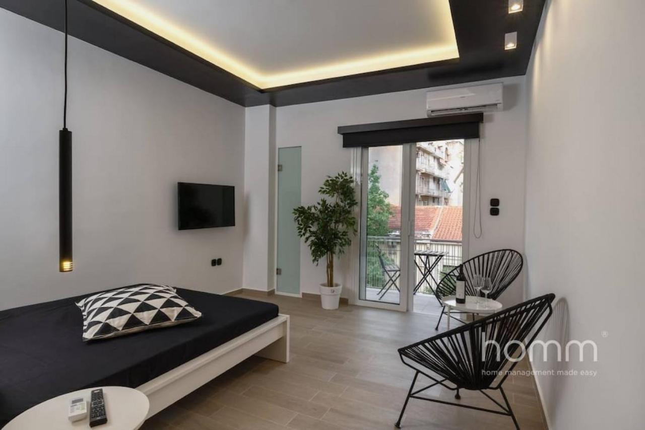 34Sqm Minimal Homm Apartment With Acropolis View Atene Esterno foto