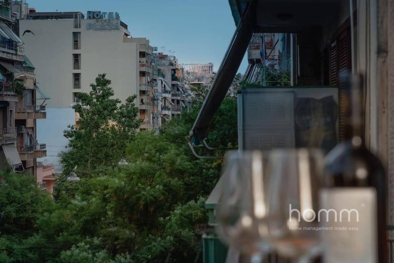 34Sqm Minimal Homm Apartment With Acropolis View Atene Esterno foto