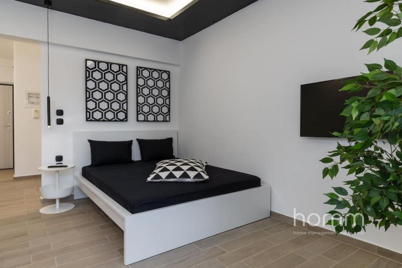 34Sqm Minimal Homm Apartment With Acropolis View Atene Esterno foto